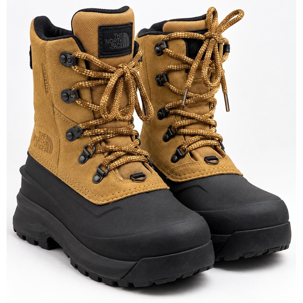 The North Face Chilkat V 400 Waterproof Winter Snow Boots Brown Black NF0A5LW3